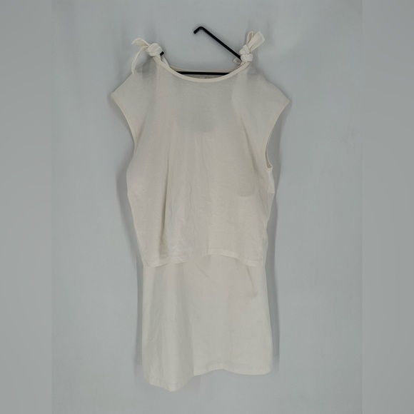 COS Oversized T-Shirt Knotted Tank Double Layer Multi Functional Mini Dress - Picture 6 of 8